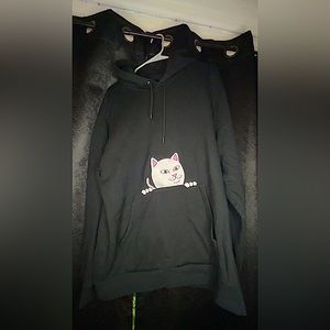 RIPNDIP hoodie black never used thick fabric